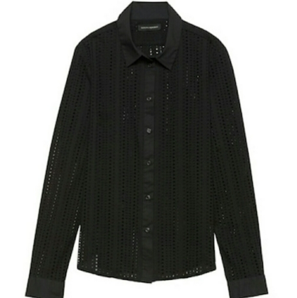 Banana Republic Quinn Eyelet Button Down - Picture 1 of 7